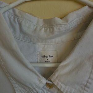 Wilfred White Button Down Shirt